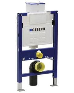 Geberit 111.255.00.1 Concealed Toilet Carrier Frame with UP200 Dual-Flush Tank