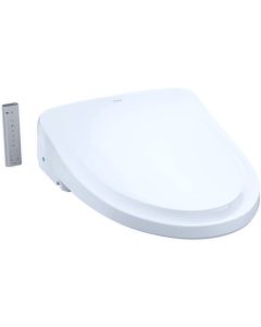 Toto SW3054#01 Elongated Classic Washlets+ S550e Electronic Bidet Toilet Seat with EWATER+ Wand Cleaning in Cotton White