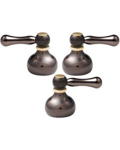 American Standard 0000443.099 Jasmine Metal Lever Handle (Set of 3), Polished Brass