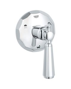 Grohe 19272000 Kensington Single-Handle 3-Port Diverter Valve Trim Kit with Lever Handle