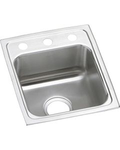 Elkay Lustertone Classic LRAD1517551 Single Bowl Drop-in Stainless Steel ADA Sink