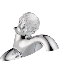 Delta 522-TPM-DST Delta Classic Single Handle Centerset Bathroom Faucet, Chrome