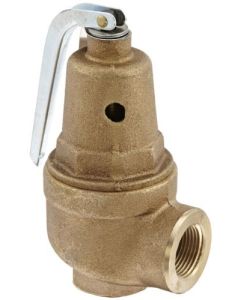 Conbraco 10-604-10 Bronze Pressure Relief Valve, Hot Water, 50 PSI, 3/4" NPT Female