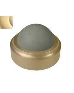 Baldwin Flush Bumper, Machine Screw & Expansion Shield, Polished Brass