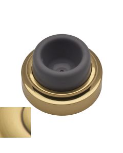 Baldwin 4274.060 Flush Bumper, Concave, Machine Screw and Expansion Shield, Satin Brass and Brown