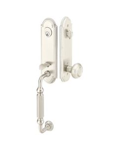 Emtek 4311-RH-US15A Orleans Entrance Handleset In Pewter