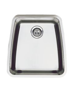 Blanco 440107 Performa 21" Undermount Single Bowl Stainless Steel Sink with 10" Bowl Depth, 18-Gauge, 18/10 Chrome/Nickel Content and 3-1/2" Drain in Satin