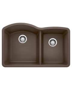 Blanco 440177 Diamond 1-3/4 Double Bowl Undermount Kitchen Sink in Cafe