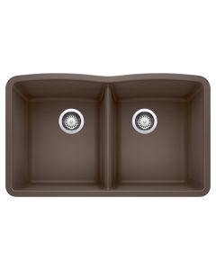Blanco 440182 Diamond Equal Double Bowl Undermount Kitchen Sink in Cafe