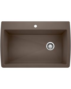 Blanco 440192 Diamond Super Single Dual Mount Kitchen Sink in Cafe