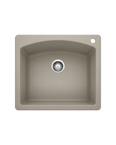 Blanco 441280 Diamond Single Bowl Dual Mount Kitchen Sink in Truffle