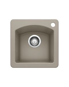 Blanco 441295 Diamond Single Bowl Dual Mount Bar Sink in Truffle