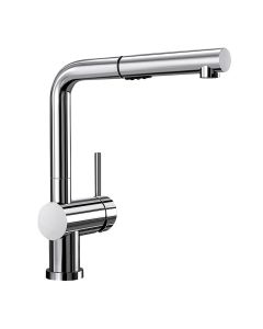 Blanco 441403 Linus™ 2.2 GPM Deck Mounted Single Hole Pull Out Dual Spray Kitchen Faucet in Polished Chrome