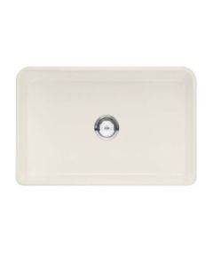 Blanco 441696 30" Single Bowl Apron Front Fireclay Sink with 9 1/4 Inch Bowl Depth, Center Drain Placement, Easy to Clean Surface, Ultra Durable and Reversible Design in Biscuit