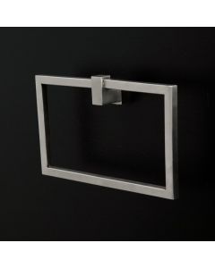 Lacava 4420-10 Quadro Wall-mount towel ring made of stainless steel. in Polished Stainless Steel
