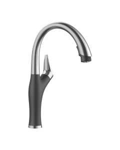 Blanco 442031 Artona Pull-Down Kitchen Faucet 1.5 GPM in PVD Steel/Anthracite
