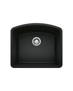 Blanco 442906 Diamond Single Bowl Undermount Kitchen Sink in Coal Black