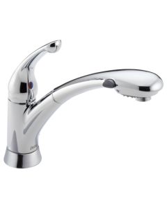 Delta 470-DST Signature Pullouts Single Handle Pull-Out Kitchen Faucet In Chrome