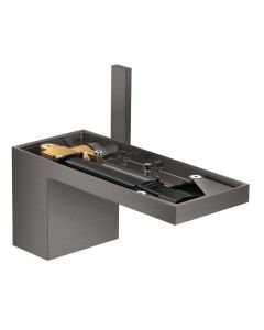 Hansgrohe 47012341 MyEdition 1.2 GPM Single Hole Bathroom Faucet without Plate in Brushed Black Chrome