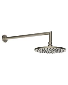 Gessi 47284#149 1.75 GPM Wall Mounted Rain Shower Head with Arm in Finox Brushed Nickel