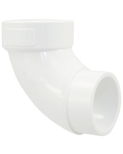 PVC DWV LP302-020 2" Street Elbow 90° (Spg × Hub)