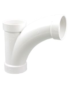 PVC DWV LP502-338 3" × 3" × 2" Combination Wye and Reducing Elbow 45° (One Piece) (All Hub)