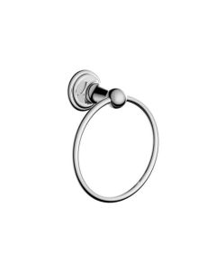 Phylrich 500-75/026 Hex Traditional Towel Ring in Polished Chrome