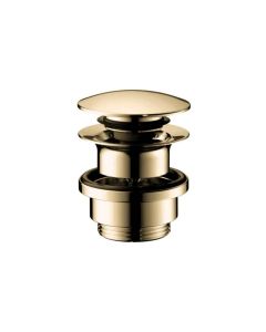 Hansgrohe 50100991 Push-Open Sink Drain in Polished Gold Optic