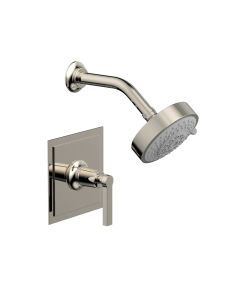 Phylrich 501-22/014 Hex Modern 1.8 GPM Pressure Balance Shower Trim Kit Lever Handle in Polished Nickel