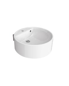 Flaminia 5050WMW Twin Set 52 Wall Hung Basin with Overflow & Single Faucet Hole in White