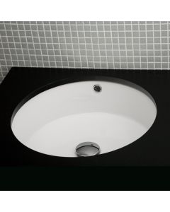 Lacava 5057-001 Twin Set Under-counter porcelain lavatory with an overflow, glazed exterior, 19 3/4"DIAM, 6 7/8"H in White