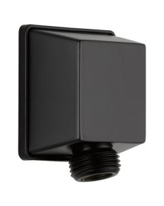 Delta 50570-BL Universal Showering Components Square Wall Elbow For Hand Shower In Matte Black