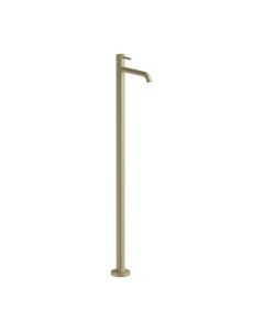 Fantini 50P6E836BU Nostromo 1.2 GPM Floor Mounted Single Control Washbasin Mixer Trim - Handle with Lever in Matte British Gold PVD (Rough and Drain Sold Separately)