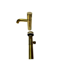 Fantini 50PL2604U Single Hole Bathroom Faucet with Pop Up Drain in Urban Brass