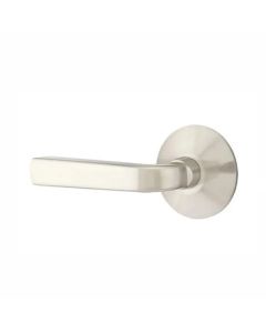 Emtek 5107SIOLHUS15 Sion Lever Handle with Modern Rosette in Satin Nickel