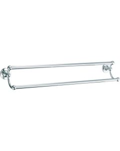 Empire 511-30-P 30 Inch Wall Mount Double Towel Bar Polished Chrome