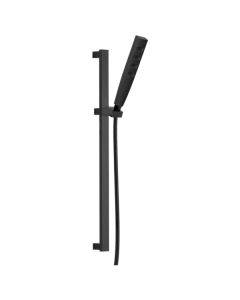Delta 51140-BL Universal Showering Components H2Okinetic Hand Shower 1.75 Gpm W/Slide Bar 4S In Matte Black