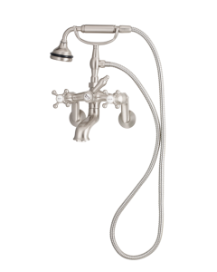 Cheviot 5115-BN 5100 SERIES Wall-Mount Tub Filler - Cross Handles - Metal Accents