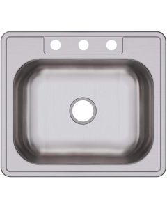 Elkay DSE125223 Dayton Stainless Steel 25" x 22" x 8-1/16", Single Bowl Drop-in Sink