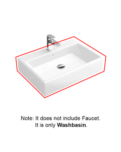 Villeroy & Boch 5135U0S3 MEMENTO Vessel Sink Size: 23 5/8" x 16 1/2" - White Alpine 