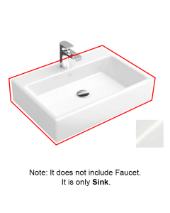 Villeroy and Boch Memento Surface Mounted Wash Basin in White Alpin