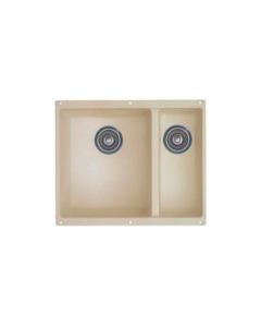 Blanco 513-829 Pinnacle 18 X 22 Double Bowl Undermount Bar Sink in Biscuit