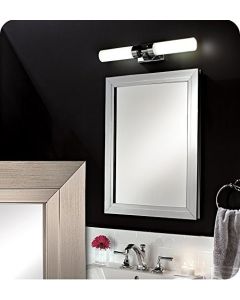 GlassCrafters GC2436-4-SC-DE-BN 24" x 36" Deco Framed Mirrored Medicine Cabinet - 4 Inch Deep With Frame Finish: Brushed Nickel, Mirror Edge: Flat Mirror