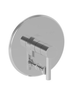 Newport Brass 5-1502BP/56 Balanced Pressure Tub & Shower Diverter Plate With Handle Flat Black East Linear