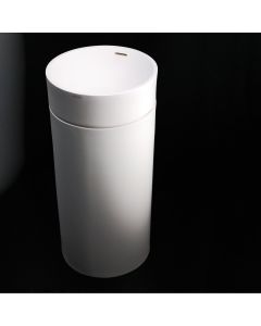 Lacava 5150P-001M Torre Pedestal made of solid surface, for lavatory 5150 (sold separately), 16 1/2"DIAM x 28"H in Matte White