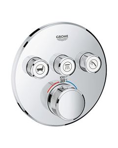 Grohe 29138000 GROHE 29138 Round US Chrome Thm Smartcontrol 3