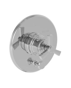 Newport Brass 5-1602BP/15 Balanced Pressure Tub & Shower Diverter Plate With Handle Polished Nickel Miro