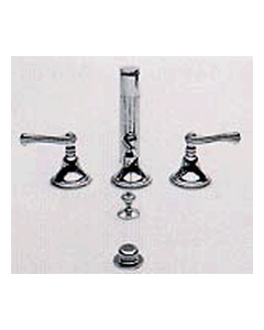 Newport Brass 989/26 989 Amisa Double Handle Widespread Bidet Faucet with Vacuum Breake, Polished Chrome