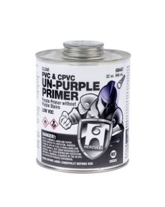 Oatey 60447 Hercules Unpurple Primer For PVC And CPVC with Jumbo Dauber In Cap, 32 Ounces