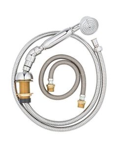 Newport Brass 281C/26 Deck Mounted Handshower Kit with Handshower, Hose and Deck-Flange Kit